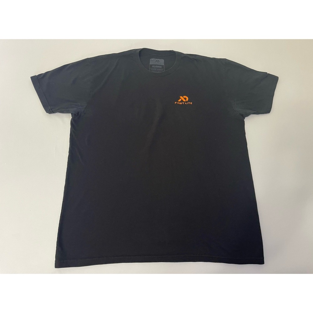 First Lite T Shirt Mens XL Black Hunting Outdoors Hiking Cotton Blend